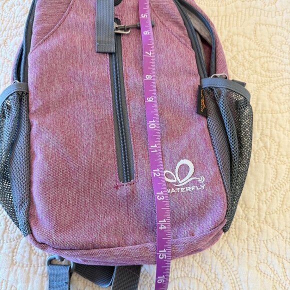 WATERFLY Crossbody Sling Backpack Sling Bag Travel Hiking Chest Bag Daypack - Picture 6 of 6